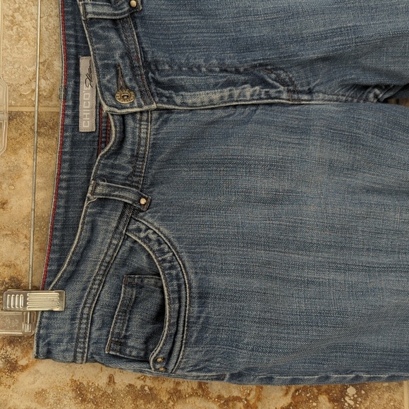 Chico's 2 Large Denim Capris Simple - Picture 2 of 8